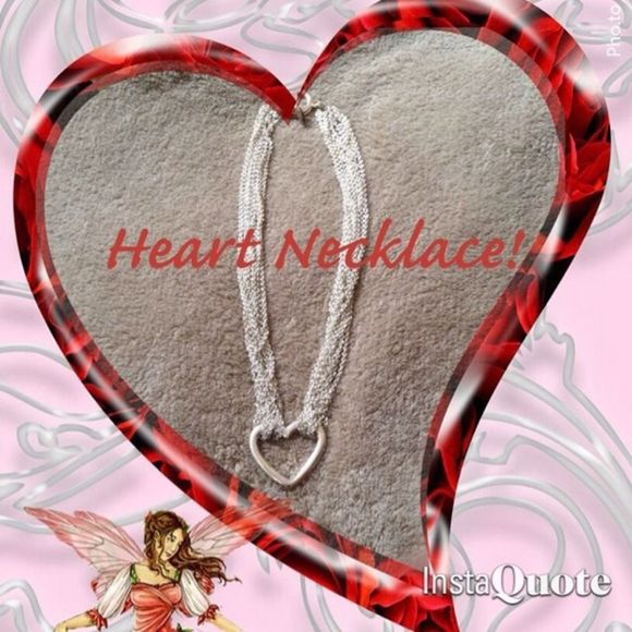 Other - 🎈3/$12 Kids Silver heart necklace!